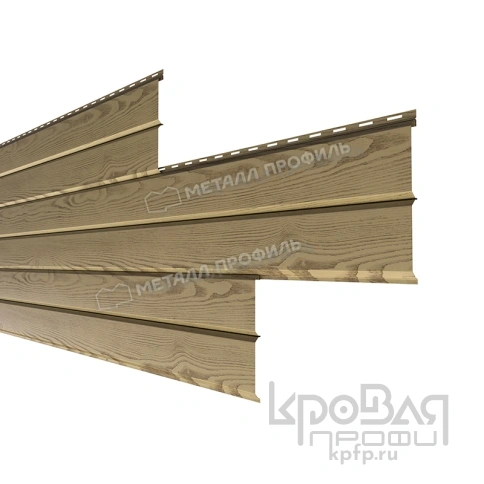 Сайдинг Lбрус-XL-Н-14х335 (ECOSTEEL_MA-01-Сосна-0.5) фото 1