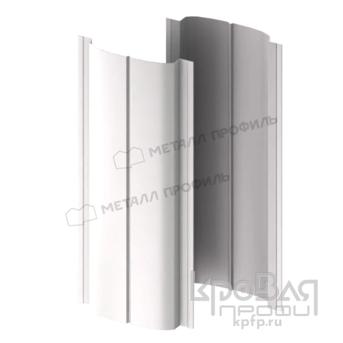 Штакетник металлический МП ELLIPSE-T 19х126 (ПЭ-01-9003-0.4) фото 2