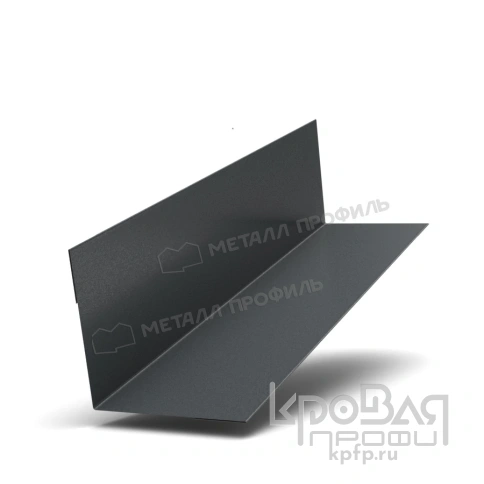 Планка угла внутреннего 115х115х2000 (VikingMP-01-7016-0.45) фото 1