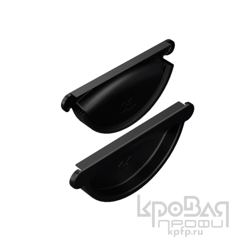 Заглушка желоба МЕТАЛЛ ПРОФИЛЬ PURMAN BLACK EDITION D125 Ral 9005 фото 1