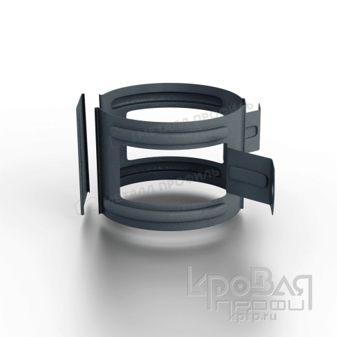 Держатель трубы D100 (на дерево) Foramina Freeze (FRZ_D-01-Grey\Grey-0.6) фото 3