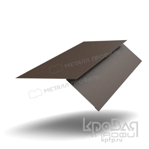 Планка карнизная FASTCLICK 130х80х2000 (VALORI-20-DarkBrown-0.5) фото 1