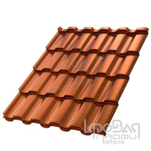 Металлочерепица МП Монтекристо-M (AGNETA-20-Copper\Copper-0.5) фото 2