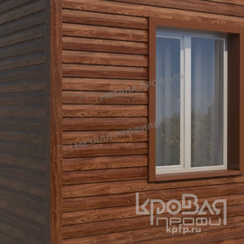 Сайдинг МП СК-14х226 (ECOSTEEL_MA-01-МореныйДуб-0.5) фото 6