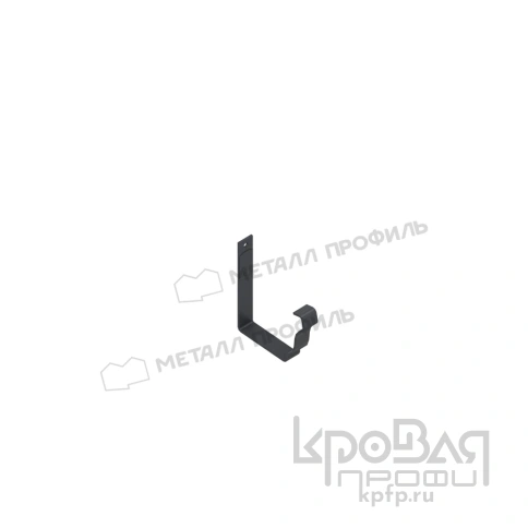 Держатель желоба карнизный МЕТАЛЛ ПРОФИЛЬ БЮДЖЕТ 120х86 Ral 7024 фото 1
