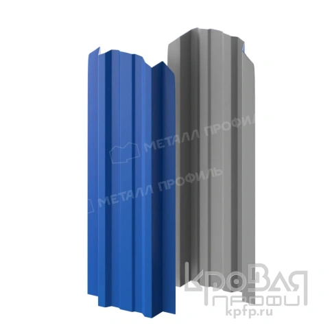 Штакетник металлический МП LАNE-O 16,5х99 NormanMP (ПЭ-01-5005-0.5) фото 2