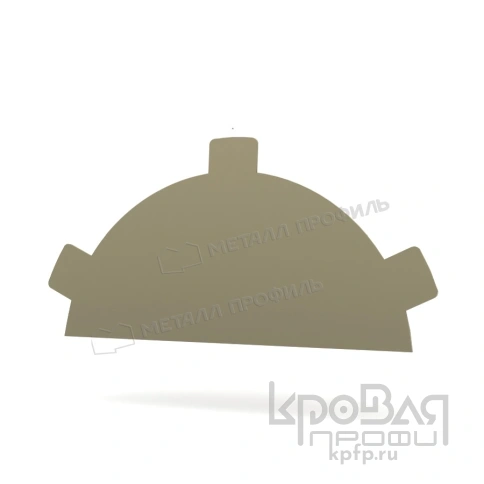 Заглушка конька круглого простая NormanMP (ПЭ-01-1014-0.5) фото 1