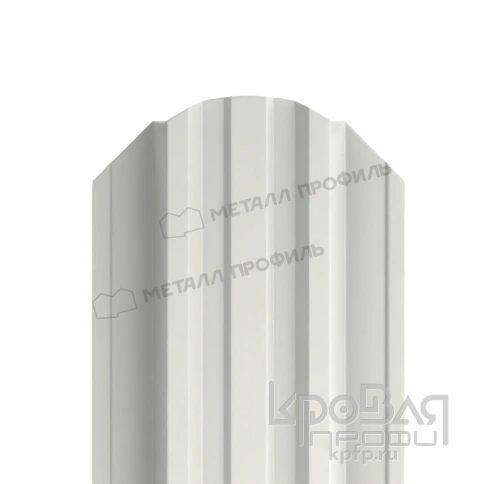 Штакетник металлический МП TRAPEZE-O 16,5х118 (PURMAN-20-9010-0.5) фото 1