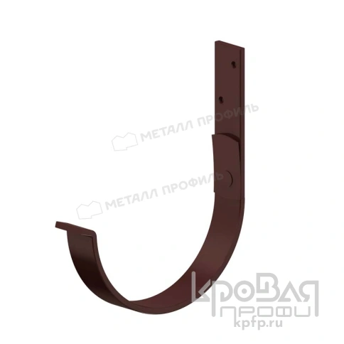 Держатель желоба карнизный МЕТАЛЛ ПРОФИЛЬ GRANDSYSTEM D125х132 Ral 8017 фото 2
