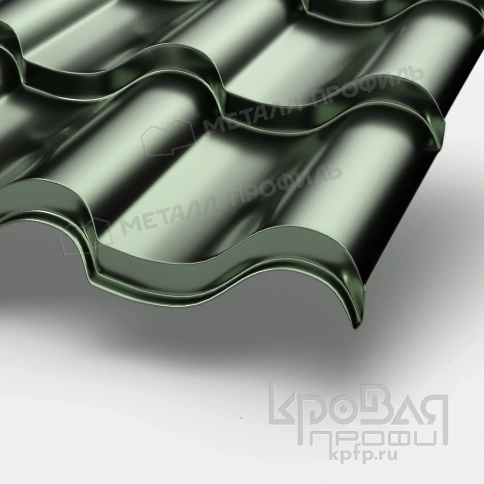 Металлочерепица МП Монтерроса-X (PURMAN-20-Tourmalin-0.5) фото 1