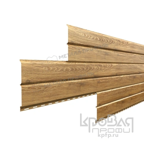 Сайдинг МЕТАЛЛ ПРОФИЛЬ Lбрус-15х240 (ECOSTEEL_T-01-ЗолотойДуб-0.5) фото 1