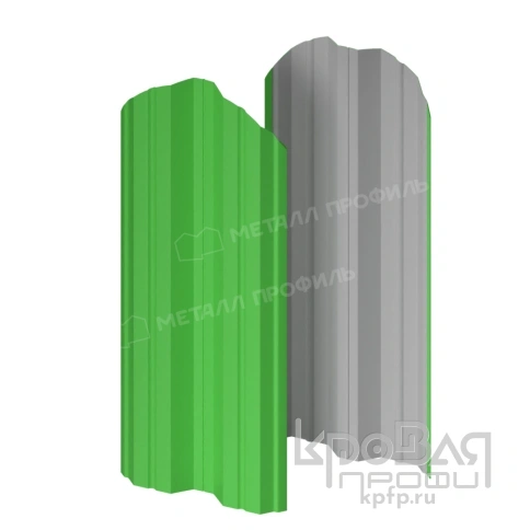 Штакетник металлический МП М-111-О NormanMP (ПЭ-01-6018-0.5) фото 1