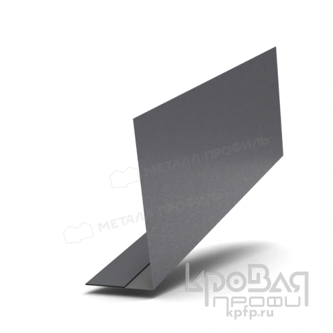 Планка карнизного свеса 200х30х2000 (VALORI-20-Grey-0.5) фото 1