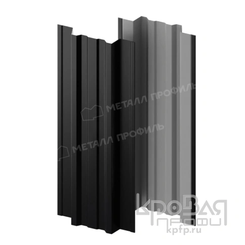 Штакетник металлический МП TRAPEZE-T 16,5х118 (PURMAN-20-9005-0.5) фото 2