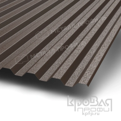 Профилированный лист С-21х1000-A (VALORI-20-DarkBrown-0,5) фото 1