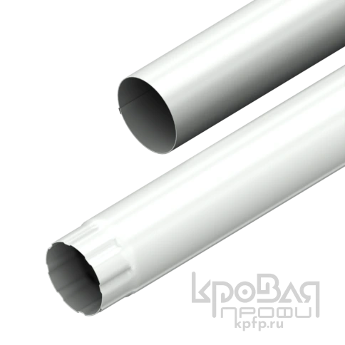 Труба водосточная D90х3000 GS lite (ПЭ-01-9003-0.5) фото 1