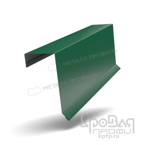 Планка торцевая кровельная FASTCLICK 65х130х2000 NormanMP (ПЭ-01-6005-0.5) фото 1