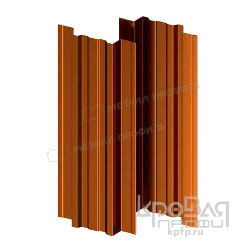 Штакетник металлический МП TRAPEZE-T 16,5х118 (AGNETA-20-Copper\Copper-0.5) фото 2