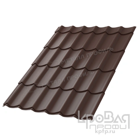 Металлочерепица МЕТАЛЛ ПРОФИЛЬ Ламонтерра X (PURETAN-20-8017-0.5) фото 2