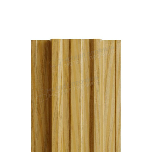 Штакетник металлический МЕТАЛЛ ПРОФИЛЬ TRAPEZE-T 16,5х118 (ECOSTEEL_MA-01-Бразил. Вишня-0.5) фото 1