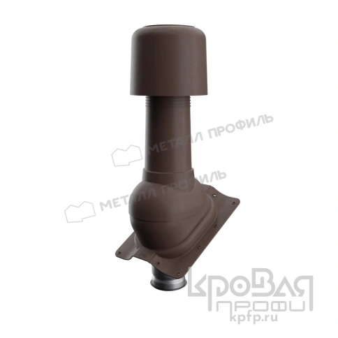 Выход вентиляции изолированный MAXI TURBO 125/160 Трамонтана (коричневый) фото 1