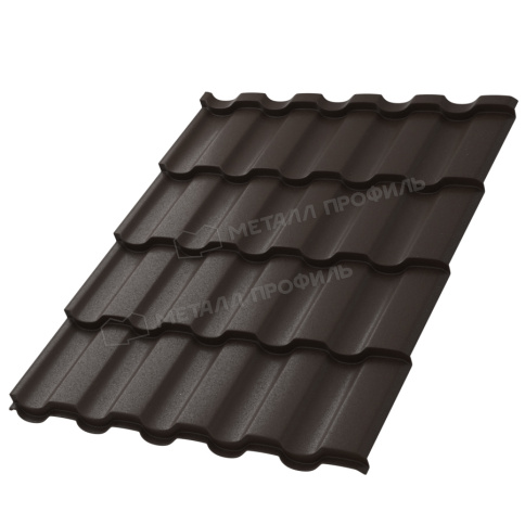 Металлочерепица МП Монтекристо-XL (VALORI-20-DarkBrown-0.5) фото 2