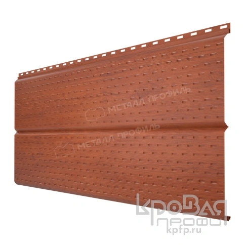 Софит перфор. Lбрус-XL-14х335 (ECOSTEEL_T-12-Дуб-0.45) фото 1
