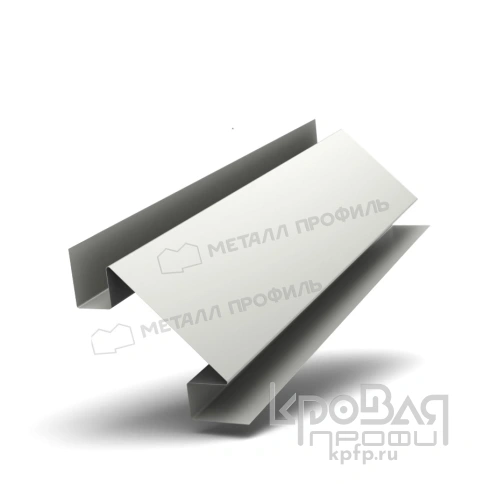 Планка угла внутреннего сложного 75х3000 (PURMAN-20-9010-0.5) фото 1