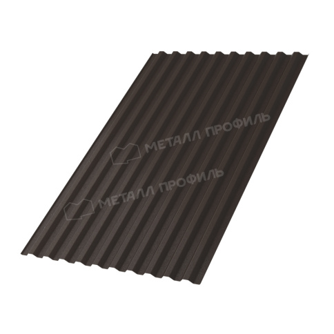 Профилированный лист С-21х1000-B (VALORI-20-DarkBrown-0,5) фото 2