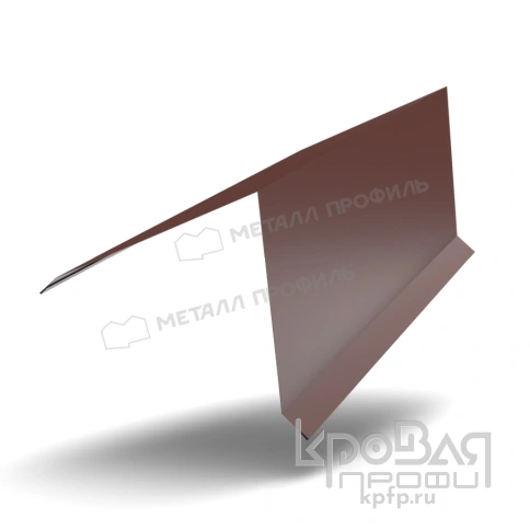 Планка конька кровли односкатной 185х185х2000 (PURMAN-20-RR32-0.5) фото 1