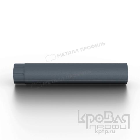 Труба водосточная МЕТАЛЛ ПРОФИЛЬ Foramina Freeze D100х3000 Grey фото 2