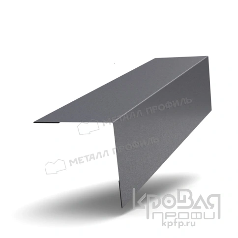 Планка угла наружного 50х50х3000 (VALORI-20-Grey-0.5) фото 1