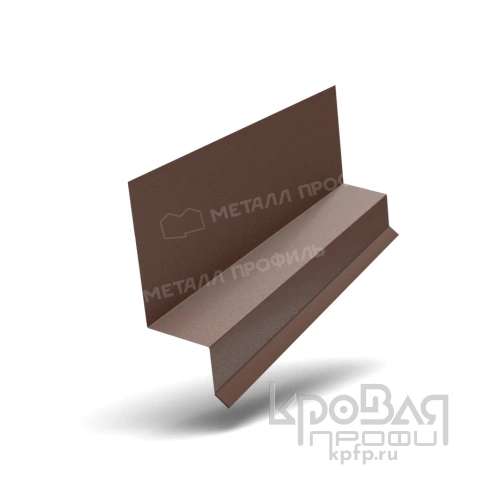 Планка отлива верхнего FASTCLICK 35х25х3000 (VALORI-20-Brown-0.5) фото 1