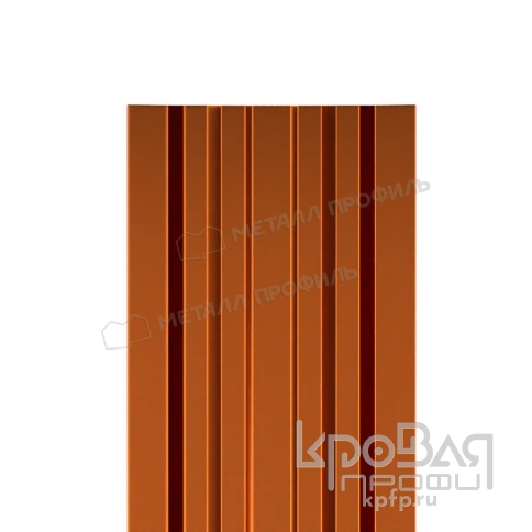 Штакетник металлический МП LАNE-T 16,5х99 (AGNETA-20-Copper\Copper-0.5) фото 1