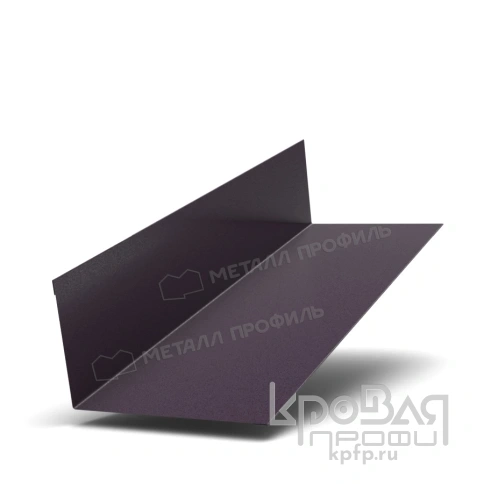 Планка примыкания верхняя 250х147х2000 (VALORI-20-Violet-0.5) фото 1