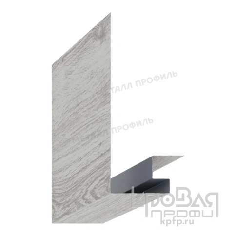 Планка откоса сложная 3D 245х75х2000 (ECOSTEEL_MA-01-Беленый Дуб-0.5) фото 2