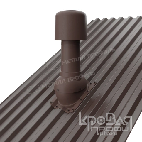 Выход вентиляции изолированный MAXI 125/160 С-21 (коричневый) фото 2