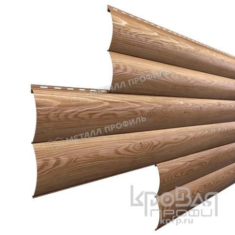 Сайдинг Woodstock-Т-28х330 (ECOSTEEL_T-01-Кедр-0.5) фото 2