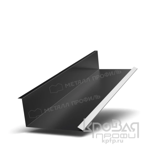 Планка примыкания нижняя 250х122х2000 (PURMAN-20-9005-0.5) фото 1