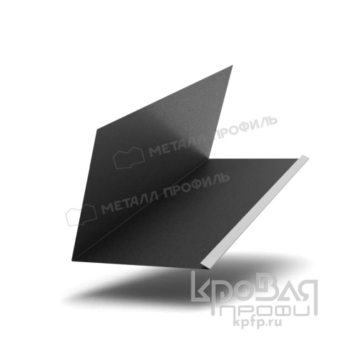 Планка примыкания верхняя к трубе FASTCLICK 250х240х2000 (VikingMP E-20-9005-0.5) фото 1
