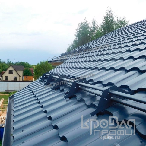 Металлочерепица МП Монтекристо-XL (PURETAN-20-8017-0.5) фото 4