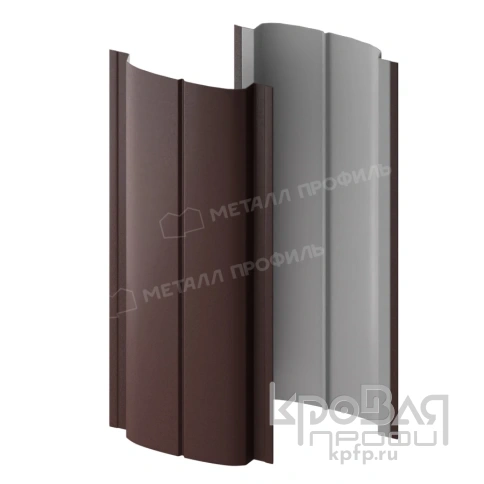 Штакетник металлический МП ELLIPSE-T 19х126 (VikingMP E-20-8019-0.5) фото 2