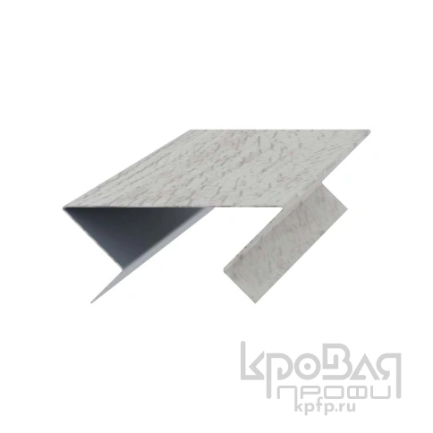 Планка угла наружного сборная нижняя Woodstock 70х28х3000 (ECOSTEEL_MA-01-Беленый Дуб-0.5) фото 1