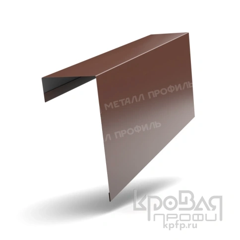 Планка торцевая фасадная FASTCLICK 139х65х3000 (PURETAN-20-8017-0.5) фото 1