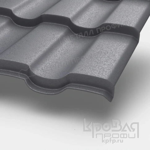 Металлочерепица МП Монтекристо-ML (VALORI-20-Grey-0.5) фото 1
