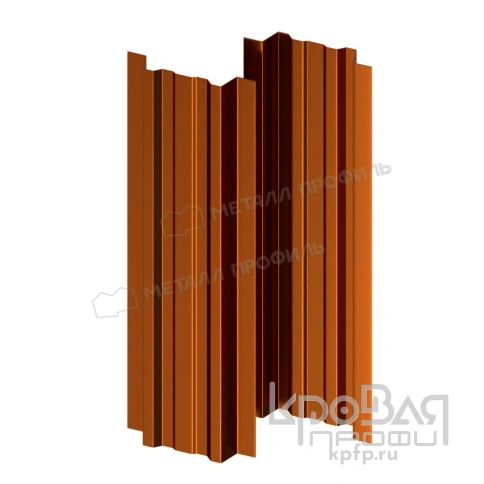 Штакетник металлический МП LАNE-T 16,5х99 (AGNETA-20-Copper\Copper-0.5) фото 2