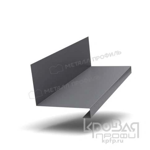 Планка примыкания нижняя к трубе FASTCLICK 150х200х2000 (VALORI-20-Grey-0.5) фото 1