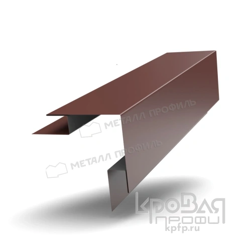 Планка угла наружного сложного 75х75х3000 NormanMP (ПЭ-01-RR32-0.5) фото 1