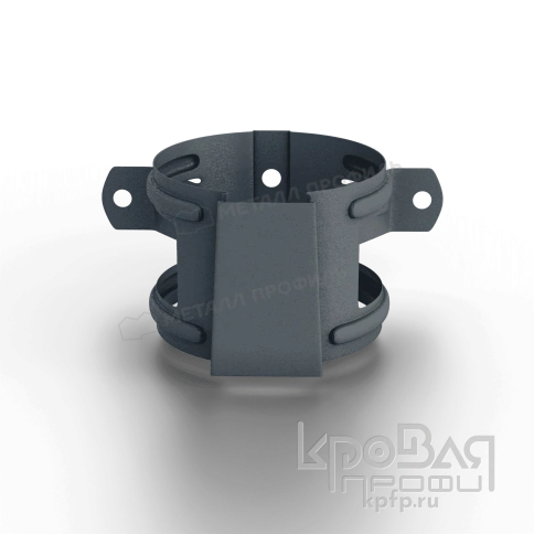 Держатель трубы D100 (на дерево) Foramina Freeze (FRZ_D-01-Grey\Grey-0.6) фото 2