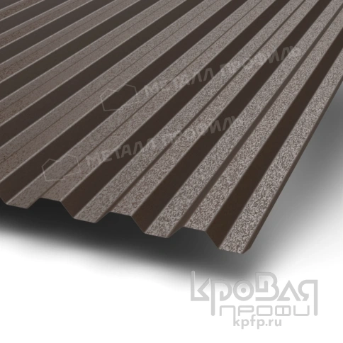 Профилированный лист С-21х1000-B (VALORI-20-DarkBrown-0,5) фото 1